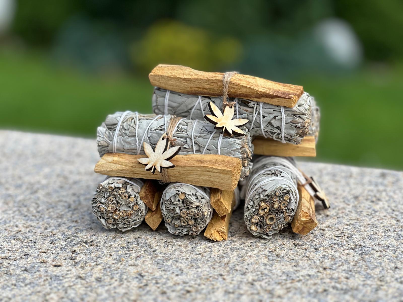 Zestaw Kadzidełko z Białej Szałwii i Palo Santo