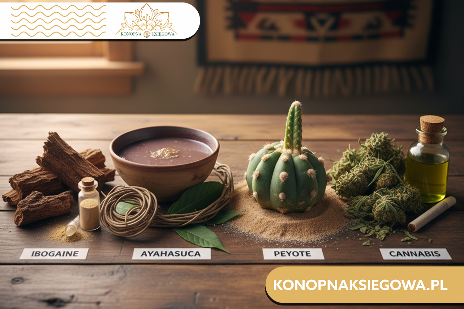 Rośliny-mistrzowie a świat farmacji: Ibogaina, Ayahuasca, Pejotl i Konopie
