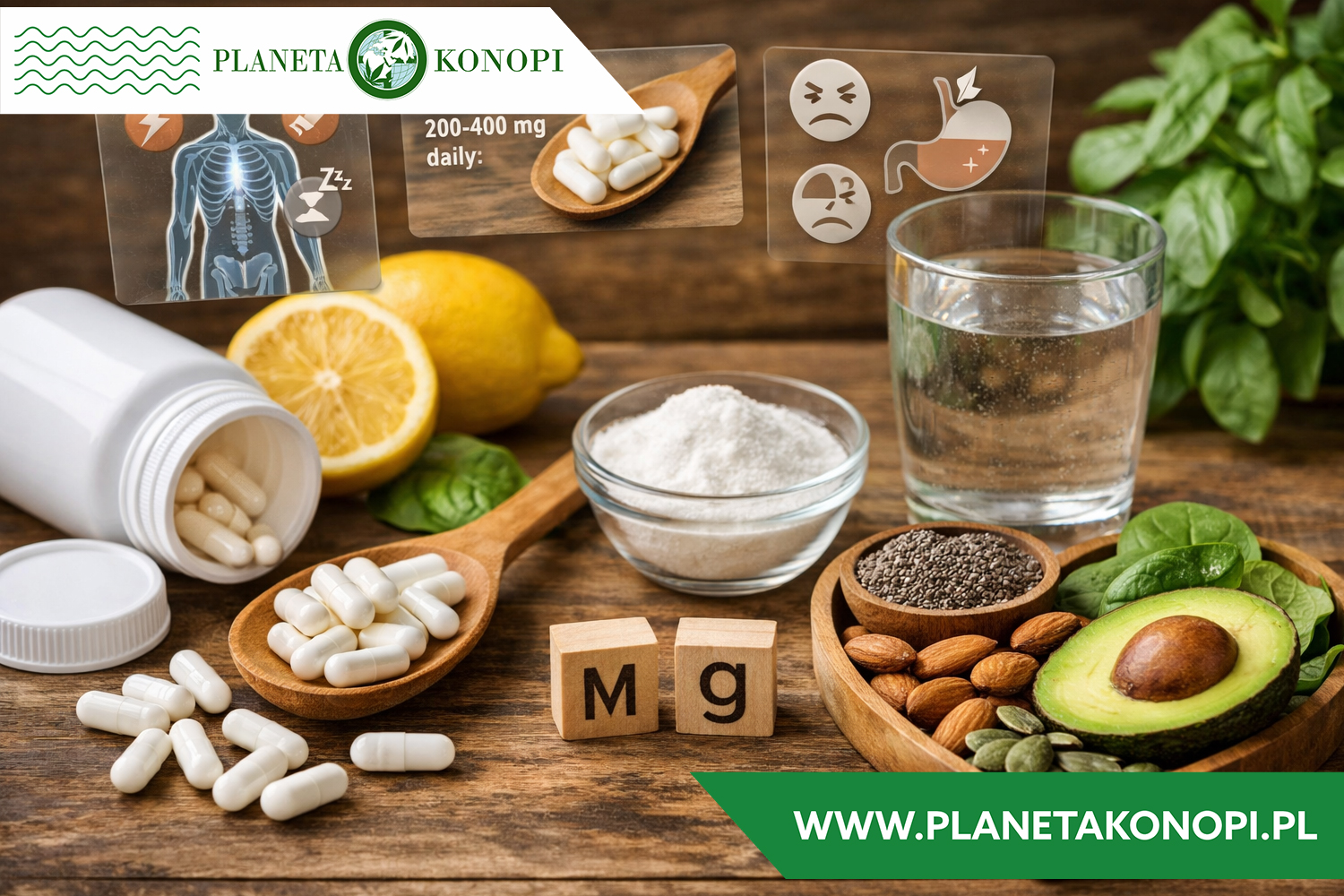 Magnez cytrynian właściwości dawkowanie skutki.