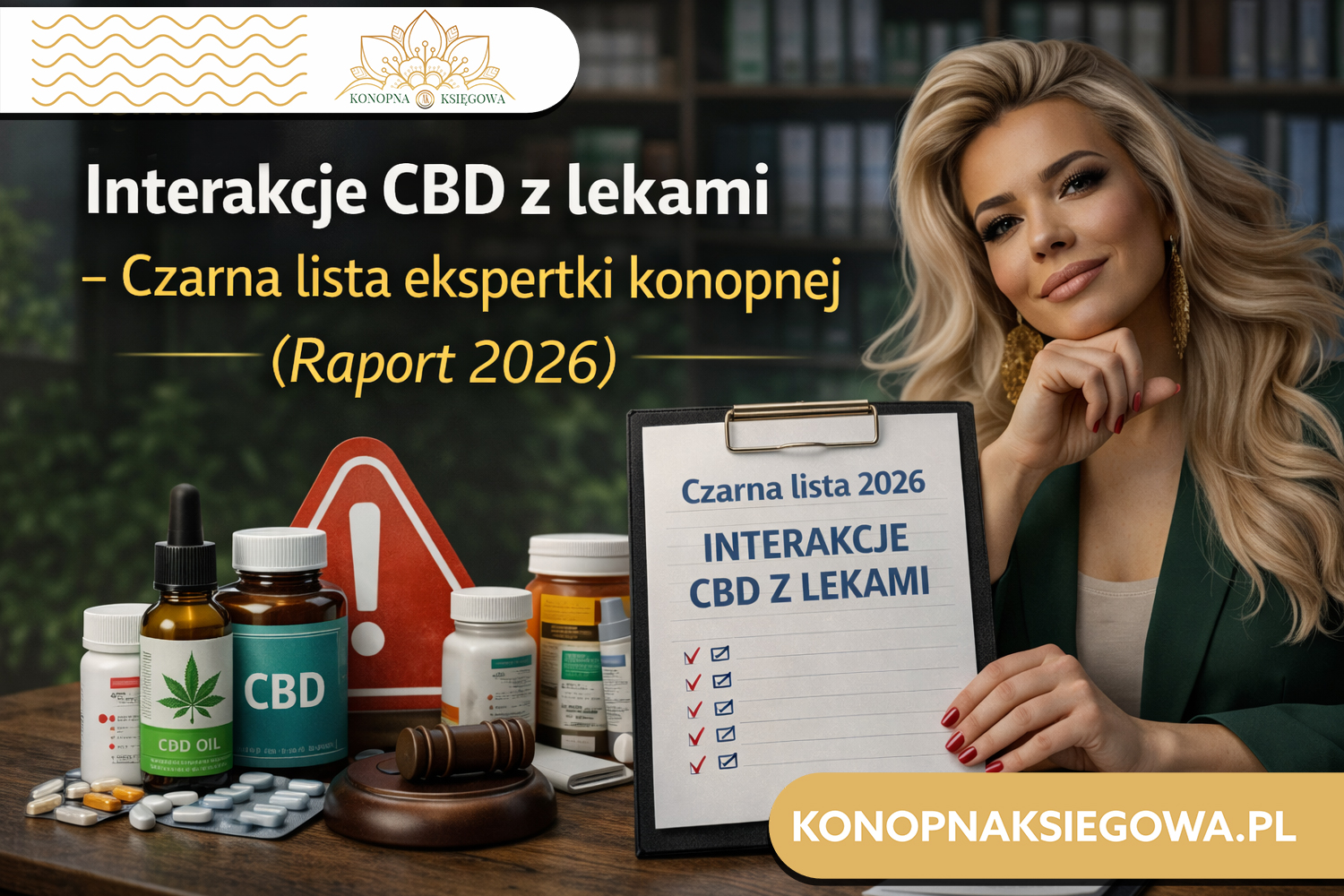 Interakcje CBD z lekami 2026: Lista ostrzeżeń Ekspertki Konopnej